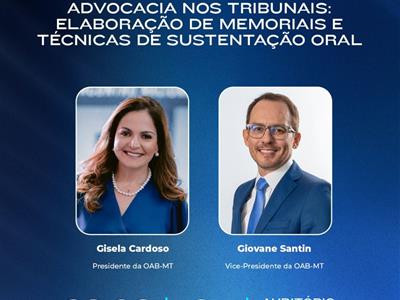 Notícia destaque: OAB-MT encerra programação em Cuiabá com ciclo de palestras e lançamento de livros jurídicos