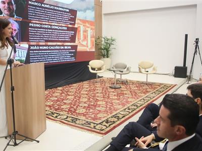 Foto da Notícia: Gisela Cardoso participa de aula magna que celebrou convênio entre AMAM, EMAM e a Universidade de Coimbra